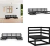 vidaXL 6 tlg. Garten Lounge Set Massivholz Kiefer - Produktbild-Vorschau 1