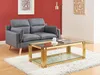 Couchtisch aus gehärtetem Glas und Edelstahl - vergoldet - Produktbild-Vorschau 7