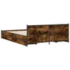 vidaXL Bettgestell mit Schubladen Räuchereiche 135x190cm Produktbild-Vorschau 6
