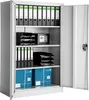 Armoire métallique à dossiers 4 niveaux 140x90x40cm - gris Voir les images du produit 1
