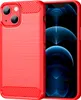 iPhone 13 Mini Hülle, Carbon-Faser TPU Silikon Stoßfest Produktbild-Vorschau 1
