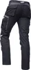 Rear view of black work pants with multiple cargo pockets. Produktbild-Vorschau
