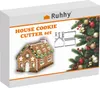 A product box for a gingerbread house cookie cutter set, featuring an image of a decorated gingerbread house and Christmas tree decorations. Náhľad obrázku produktu
