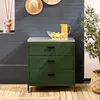sweeek - Outdoor-Küche aus Stahl mit 3 Schubladen L 80 cm - Produktbild-Vorschau 6
