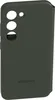 The back of a dark green Samsung phone case with cutouts for the camera lenses. Produktbild-Vorschau