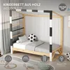 ML-Design Kinderbett Fußballtor 70x140 cm mit Matratze Produktbild-Vorschau 2
