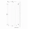 SONNI Radiateur vertical, panneau de radiateur, à une seule Voir les images du produit 3