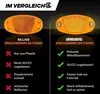 4x Speichenreflektoren Extra Verstärkt Stahlclips Orange Produktbild-Vorschau 4