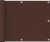 vidaXL Balkon-Sichtschutz Braun 75x600 cm Oxford-Gewebe Produktbild-Vorschau 5