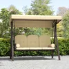 Outsunny 3-Sitzer Hollywoodschaukel mit Sonnendach Kissen Produktbild-Vorschau 9