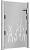 Gartentor 100x150 cm Cortenstahl Gras-Design Produktbild-Vorschau 3