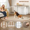 Hundebox Holz 100x60x63 cm, Braun & Weiß, 4 Türen, Produktbild-Vorschau 11
