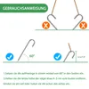 8 Stück Bodenanker 30CM J-Typ Verzinkter Stahl Zeltheringe Produktbild-Vorschau 3
