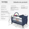 Lit parapluie, Lit bébé pliant, Lit de voyage réglable Voir les images du produit 6