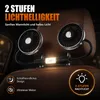 Auto Ventilator Doppelkopf, 360° drehbar, LED, 3 Stufen, Produktbild-Vorschau 3