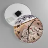 Wanduhr - Rund - Glasuhr - USA Route 66 Reise - 30x30cm - Produktbild-Vorschau 2