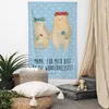 Mr. & Mrs. Panda Tapestry Bären mit Blumenkranz - Blau Produktbild-Vorschau 2
