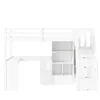 Flieks Lit superposé 90x200cm avec bureau et étagère, lit Voir les images du produit 10