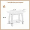 COSTWAY Douchekruk, HDFE, Douchestoel 56x31,5x45cm, Badkruk Productafbeelding-voorbeeld 3