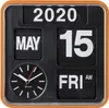 Karlsson - Wanduhr Mini Flip - Orange/Schwarz - 24x24x10cm Produktbild-Vorschau 2