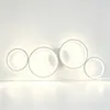 LED Deckenleuchte Modern Weiß Ø88cm, 4-Ring Designer Produktbild-Vorschau 8