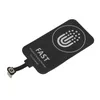 A black wireless charging receiver patch with a logo and text on a white background. Anteprima dell’immagine prodotto