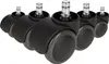 5x kółka do podłóg twardych ROLO 11mm / 50mm bezgłośne Podgląd zdjęcia produktu 1