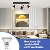 ZMH Deckenstrahler 3 Flammig LED Deckenlampe GU10 Produktbild-Vorschau 2