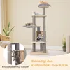 COSTWAY Grand arbre à chat, 197 cm, arbre à chat avec Voir les images du produit 5
