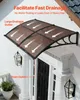 VEVOR Overkapping voor voordeur, 965x1987 mm, hellend dak, Productafbeelding-voorbeeld 2