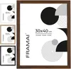 Cornice FRAMAI® 30x40 in MDF marrone: cornice ecologica con Anteprima dell’immagine prodotto 1