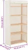 vidaXL Armadio bianco 79 x 40 x 170 cm tessuto Anteprima dell’immagine prodotto 5