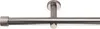 A close-up, studio shot of a metal curtain rod with a ceiling mount. Produktbild-Vorschau