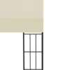 vidaXL Pavillon mural 3 x 4 m Tissu blanc crème Voir les images du produit 4