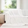 vidaXL Coperta in pile bianca 240 x 220 cm Anteprima dell’immagine prodotto 2