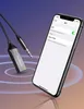 A Ugreen Bluetooth audio receiver is shown next to a smartphone displaying Bluetooth settings. Produktbild-Vorschau