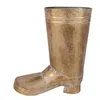 Clayre & Eef Pflanzenhalter Stiefel 37 cm Goldfarbig Metall Produktbild-Vorschau 1