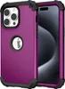 iPhone 15 Pro Hülle, 3 in 1 Hybrid PC TPU Stossfest Robust Produktbild-Vorschau 1