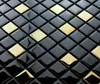 Schwarzes Glasmosaik, schwarze Mosaikfliese mit Zusatz von Produktbild-Vorschau 2