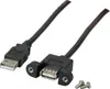 Microconnect USBAAF1PANEL2, 1,8 m, USB A, USB A, USB 2.0, Produktbild-Vorschau 2