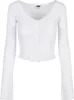 Dámsky svetr Urban Classics Ladies Cropped Rib Cardigan Náhľad obrázku produktu 1