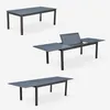 sweeek - Ausziehbarer Tisch 200/300 cm, 8 Sitze - Anthrazit Produktbild-Vorschau 4