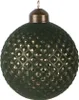 Guaina natalizia Clayre & Eef Ø 8x9 cm in vetro verde Anteprima dell’immagine prodotto 1