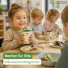 Kinderbecher Melamin 250ml Grün - bruchsicherer Trinkbecher Produktbild-Vorschau 8