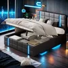 Letto imbottito 140x200cm con funzione di ricarica Anteprima dell’immagine prodotto 4