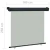 vidaXL Marquise latérale de balcon 165x250 cm Gris Voir les images du produit 12