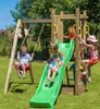 Kletterrutsche Schaukel Sandkasten Kinder Spielplatz für Produktbild-Vorschau 5