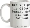 Mr. & Mrs. Panda Kaffeetasse Spruch Chauffeur Glück - Weiß Produktbild-Vorschau 3