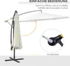 Outsunny Sonnenschirm Regenschirm abnehmbar Ampelschirm Produktbild-Vorschau 4