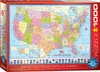 EUROGRAPHICS Puzzle Politische Karte der USA 1000 Teile Produktbild-Vorschau 1